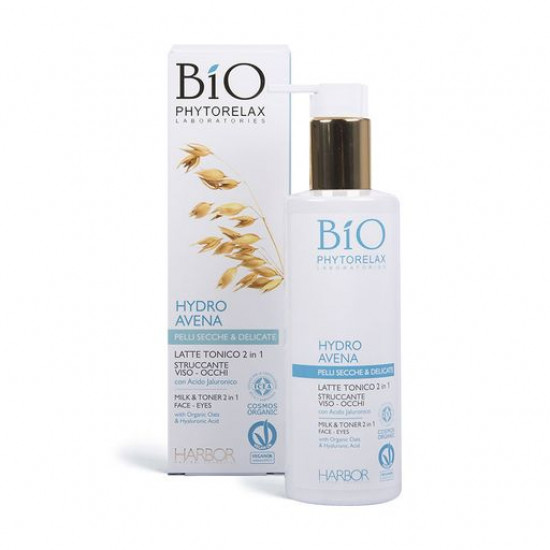 Milk tonic for the person and eyes of Phytorelax Laboratories Bio Phytorelax Hydro Avena Milk&Toner 2in1, 200 ml Milk tonic for the person and eyes of Phytorelax Laboratories Bio Phytorelax Hydro Avena Milk&Toner 2in1, 200 ml