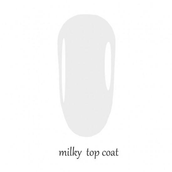 Dairy finishing covering of Canni No Wipe Top Coat Milky Shimmer without sticky layer about a shimmer, 7.3 ml Dairy finishing covering of Canni No Wipe Top Coat Milky Shimmer without sticky layer about a shimmer, 7.3 ml