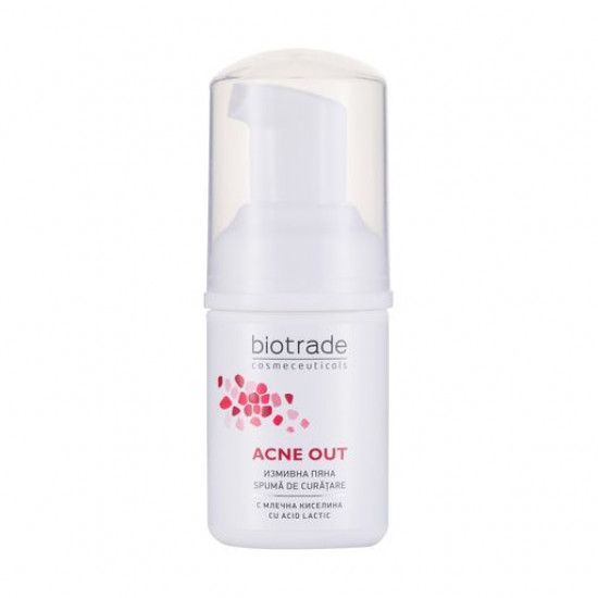 М'яка очищаюча піна для обличчя Biotrade Acne Out з молочною кислотою, 20 мл (міні) М'яка очищаюча піна для обличчя Biotrade Acne Out з молочною кислотою, 20 мл (міні)