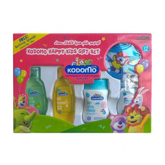 Набір Kodomo Happy Kids Gift Set (присипка, 50 г + лосьйон, 100 мл + гель, 100 мл + шампунь 100 мл + мочалка, 1 шт) Набір Kodomo Happy Kids Gift Set (присипка, 50 г + лосьйон, 100 мл + гель, 100 мл + шампунь 100 мл + мочалка, 1 шт)