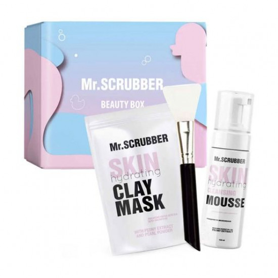 The Mr.Scrubber Hydrating Daily Care set (a face pack, 100 g + face mousse, 150 ml + the pallet for preparation and drawing masks) The Mr.Scrubber Hydrating Daily Care set (a face pack, 100 g + face mousse, 150 ml + the pallet for preparation and drawing masks)