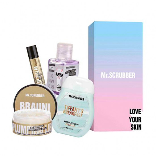 Набор Mr.Scrubber Sweet Brauni (скраб для губ, 50 мл + бальзам для губ, 5 г + крем для рук, 50 мл + антисептик, 30 мл)
Набор Mr.Scrubber Sweet Brauni (скраб для губ, 50 мл + бальзам для губ, 5 г + крем для рук, 50 мл + антисептик, 30 мл)