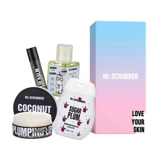 Набор Mr.Scrubber Sweet Coconut (скраб для губ, 50 мл + бальзам для 5 г + крем для рук, 50 мл + антисептик, 30 мл)
Набор Mr.Scrubber Sweet Coconut (скраб для губ, 50 мл + бальзам для 5 г + крем для рук, 50 мл + антисептик, 30 мл)