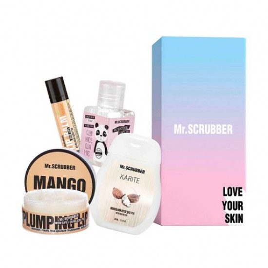 Набор Mr.Scrubber Sweet Mango (скраб для губ, 50 мл + бальзам для губ, 5 г + крем для рук, 50 мл + антисептик, 30 мл)
Набор Mr.Scrubber Sweet Mango (скраб для губ, 50 мл + бальзам для губ, 5 г + крем для рук, 50 мл + антисептик, 30 мл)