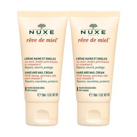 Nuxe Reve de Miel Hand And Nail Cream Set set Honey dream, hand and nail cream, 2х50 ml Nuxe Reve de Miel Hand And Nail Cream Set set Honey dream, hand and nail cream, 2х50 ml