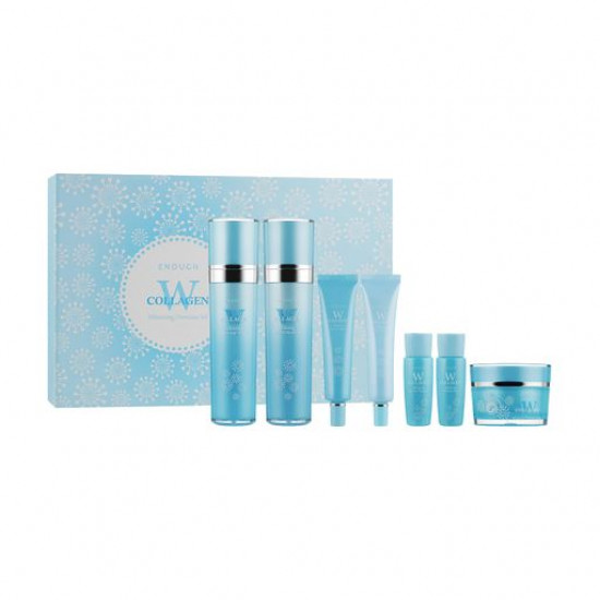 Набір для догляду за обличчям Enough W Collagen Whitening Premium, 7 предметів Набір для догляду за обличчям Enough W Collagen Whitening Premium, 7 предметів
