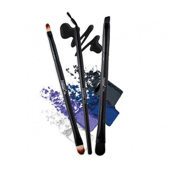 Набір кистей для макіяжу очей Parisa Cosmetics P-103, 3 шт Набір кистей для макіяжу очей Parisa Cosmetics P-103, 3 шт