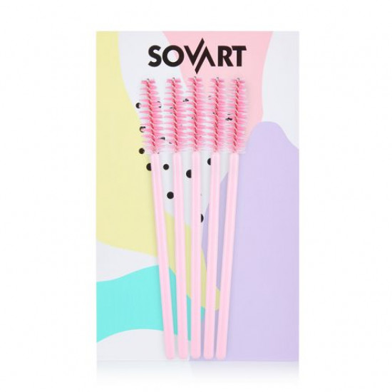 A set of brushes for eyebrows and eyelashes of Sovart, 5 pieces A set of brushes for eyebrows and eyelashes of Sovart, 5 pieces