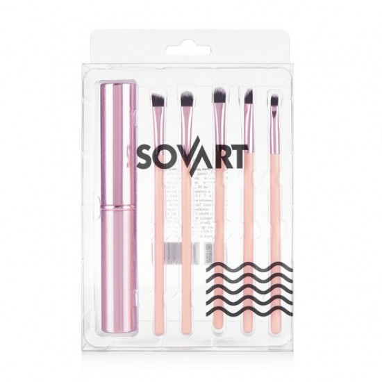 A set of brushes for a make-up of eyes of Sovart, 5 pieces A set of brushes for a make-up of eyes of Sovart, 5 pieces