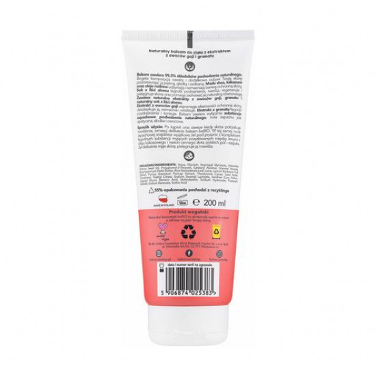 Natural beBIO Natural Body Lotion body lotion of Grenades and goji berry, 200 ml Natural beBIO Natural Body Lotion body lotion of Grenades and goji berry, 200 ml
