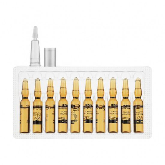 Night serum for the person Isdin Isdinceutics Flavo C Melatonin Serum Reparador De Noche, 30*2 ml Night serum for the person Isdin Isdinceutics Flavo C Melatonin Serum Reparador De Noche, 30*2 ml