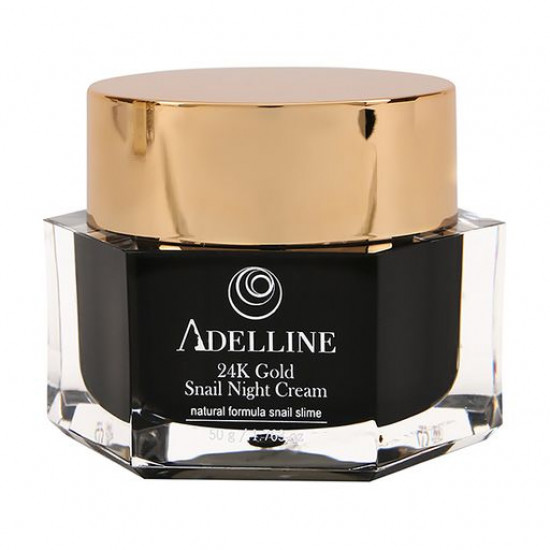 Ночной крем для лица Adelline 24K Gold Snail Night Cream с муцином улитки и золотом, 50 г
Ночной крем для лица Adelline 24K Gold Snail Night Cream с муцином улитки и золотом, 50 г