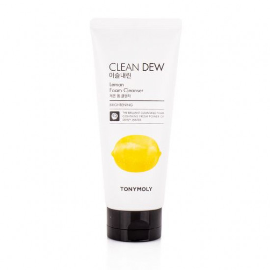 Cleansing foam for washing of Tony Moly Clean Dew Lemon Foam Cleanser with a lemon, 180 ml Cleansing foam for washing of Tony Moly Clean Dew Lemon Foam Cleanser with a lemon, 180 ml