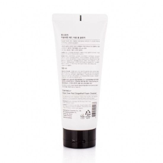 Cleansing foam for washing of Tony Moly Clean Dew Red Grapefruit Foam Cleanser with grapefruit, 180 ml Cleansing foam for washing of Tony Moly Clean Dew Red Grapefruit Foam Cleanser with grapefruit, 180 ml