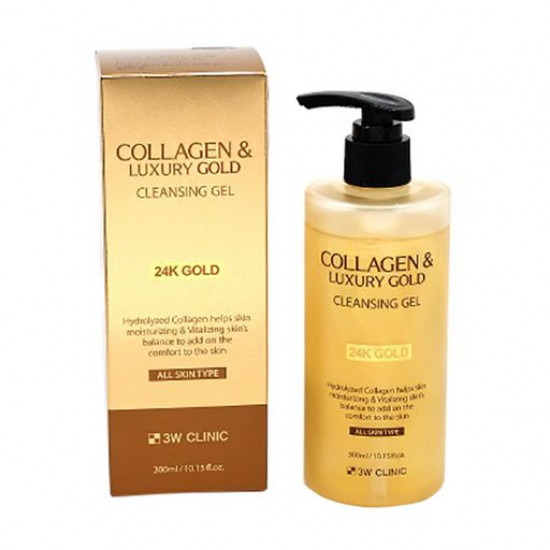 Очищающий гель для лица 3W Clinic Collagen & Luxury Gold Cleansing Gel, 300 мл
Очищающий гель для лица 3W Clinic Collagen & Luxury Gold Cleansing Gel, 300 мл