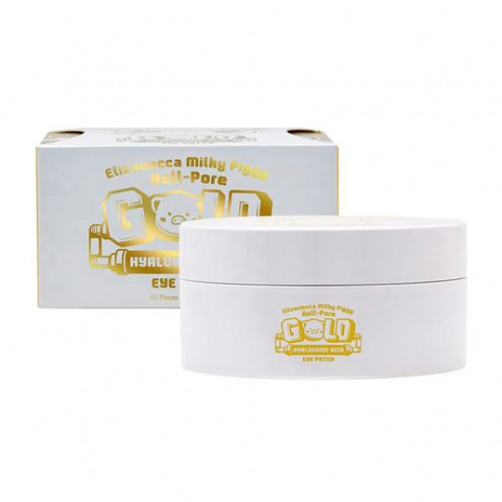 Омолоджуючі гідрогелеві патчі для шкіри навколо очей Elizavecca Gold Hyaluronic Acid Eye Patch із золотом і гіалуроновою кислотою, 60 шт Омолоджуючі гідрогелеві патчі для шкіри навколо очей Elizavecca Gold Hyaluronic Acid Eye Patch із золотом і гіалуроновою кислотою, 60 шт