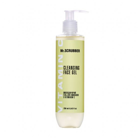 Омолоджуючий гель для вмивання Mr.Scrubber Vitamin C Cleansing Face Gel з вітаміном C, 250 мл Омолоджуючий гель для вмивання Mr.Scrubber Vitamin C Cleansing Face Gel з вітаміном C, 250 мл