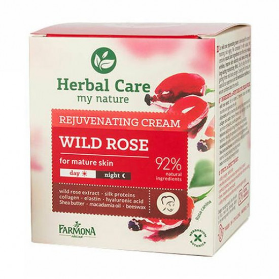 Омолоджуючий крем для обличчя Farmona Herbal Care Rejuvenating Cream Шипшина, для зрілої шкіри, 50 мл Омолоджуючий крем для обличчя Farmona Herbal Care Rejuvenating Cream Шипшина, для зрілої шкіри, 50 мл