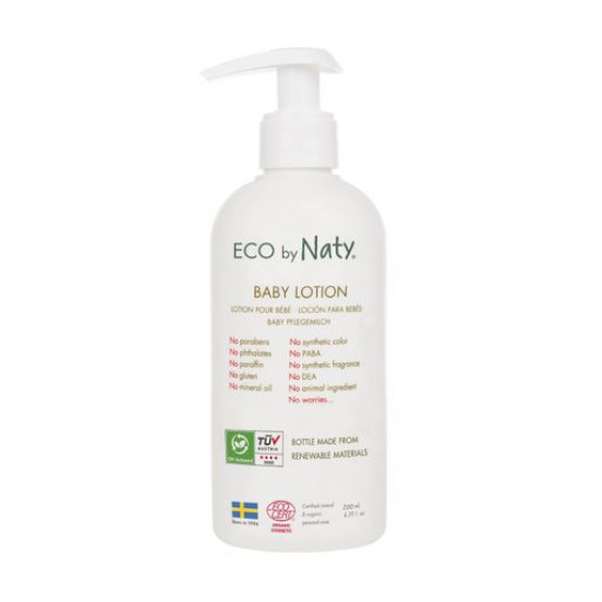 Organic children's Naty Eco Baby Lotion body lotion with an organic aloe belief, 200 ml Organic children's Naty Eco Baby Lotion body lotion with an organic aloe belief, 200 ml