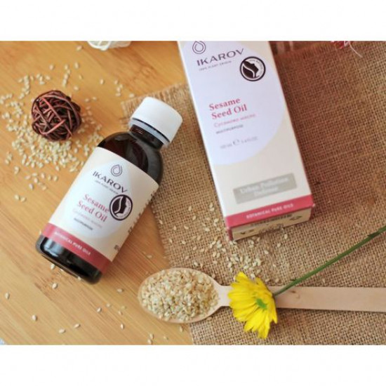 Органічне кунжутне масло для обличчя та тіла Ikarov Sesame Seed Oil, 100 мл Органічне кунжутне масло для обличчя та тіла Ikarov Sesame Seed Oil, 100 мл