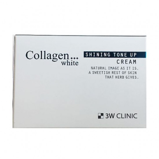 The clarifying cream for person 3W Clinic Collagen White Shining Tone Up Cream of Collagenic, 50 ml The clarifying cream for person 3W Clinic Collagen White Shining Tone Up Cream of Collagenic, 50 ml