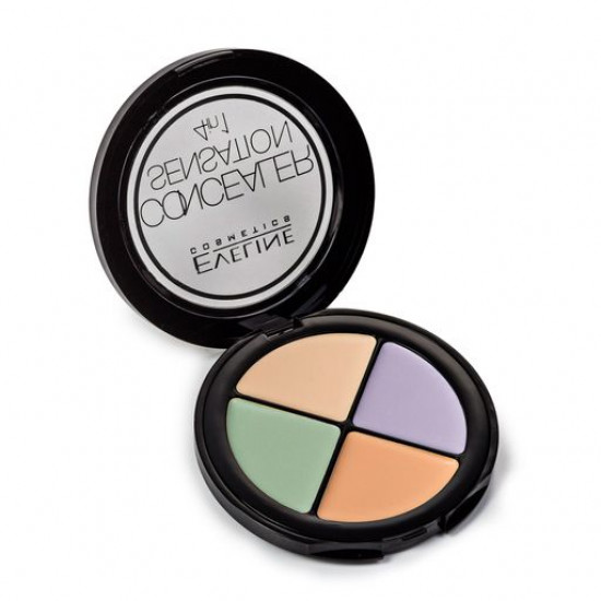 Palette for a make-up of Eveline Concealer Sensation 4in1, 4.4 g Palette for a make-up of Eveline Concealer Sensation 4in1, 4.4 g
