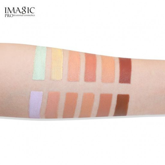 Палетка для макіяжу обличчя Imagic 12 Colors Foundation Cream, FA-112, 42 г Палетка для макіяжу обличчя Imagic 12 Colors Foundation Cream, FA-112, 42 г