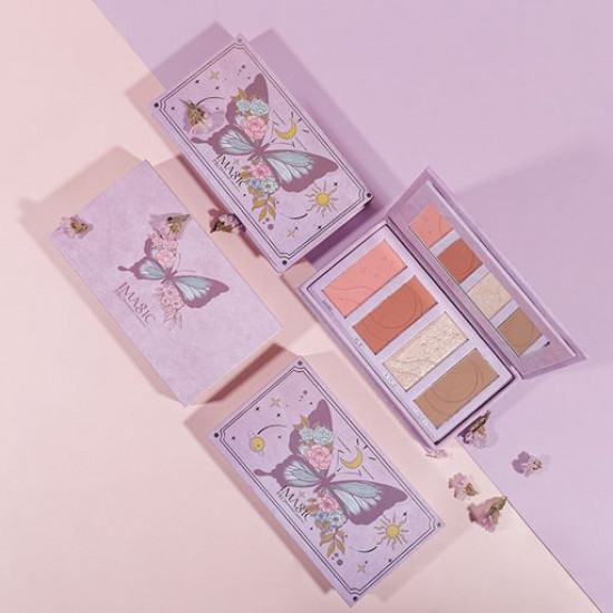 Палетка для макіяжу обличчя Imagic Butterfly Makeup Palette, FA-128, 12.8 г Палетка для макіяжу обличчя Imagic Butterfly Makeup Palette, FA-128, 12.8 г