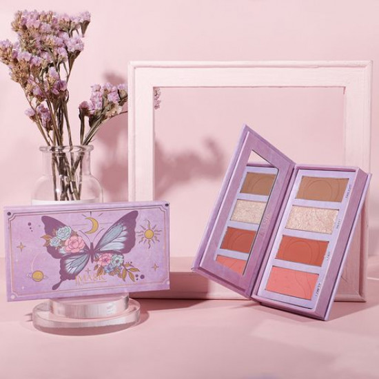 Палетка для макіяжу обличчя Imagic Butterfly Makeup Palette, FA-128, 12.8 г Палетка для макіяжу обличчя Imagic Butterfly Makeup Palette, FA-128, 12.8 г