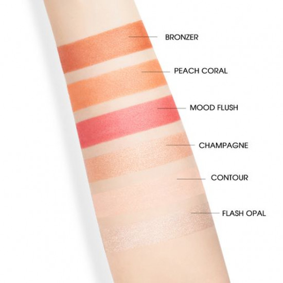 Палетка для макіяжу обличчя Imagic Highlight & Blush & Contour Palette, FA-126, 24 г Палетка для макіяжу обличчя Imagic Highlight & Blush & Contour Palette, FA-126, 24 г