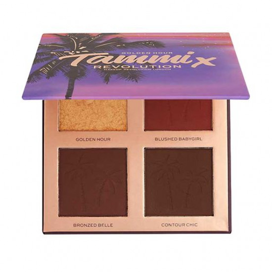 Палетка для макияжа лица Makeup Revolution X Tammi Golden Hour Deep Dark, 16 г
Палетка для макияжа лица Makeup Revolution X Tammi Golden Hour Deep Dark, 16 г
