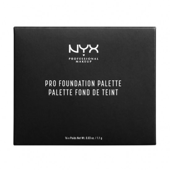 Palette for a make-up of the person NYX Professional Makeup Pro Foundation Palette, 17.6 g Palette for a make-up of the person NYX Professional Makeup Pro Foundation Palette, 17.6 g
