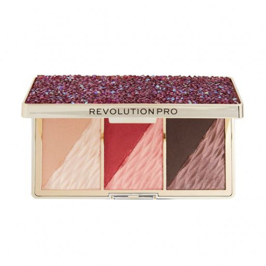 Палетка для макіяжу обличчя Revolution Pro Crystal Luxe Face Palette Berry Flush, 8.4 г Палетка для макіяжу обличчя Revolution Pro Crystal Luxe Face Palette Berry Flush, 8.4 г