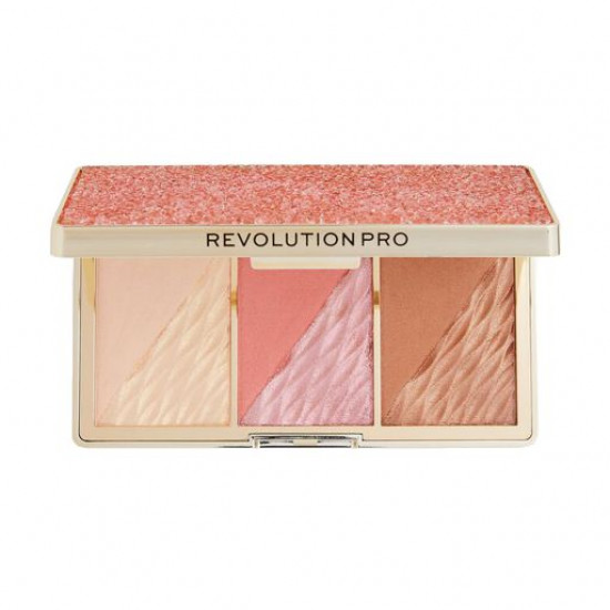 Палетка для макіяжу обличчя Revolution Pro Crystal Luxe Face Palette Rose Fresco, 8.4 г Палетка для макіяжу обличчя Revolution Pro Crystal Luxe Face Palette Rose Fresco, 8.4 г