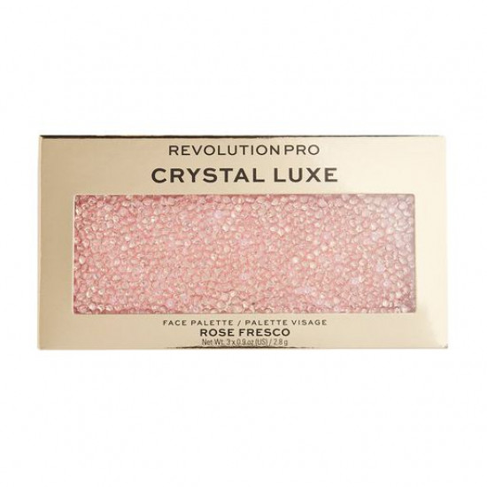 Палетка для макіяжу обличчя Revolution Pro Crystal Luxe Face Palette Rose Fresco, 8.4 г Палетка для макіяжу обличчя Revolution Pro Crystal Luxe Face Palette Rose Fresco, 8.4 г