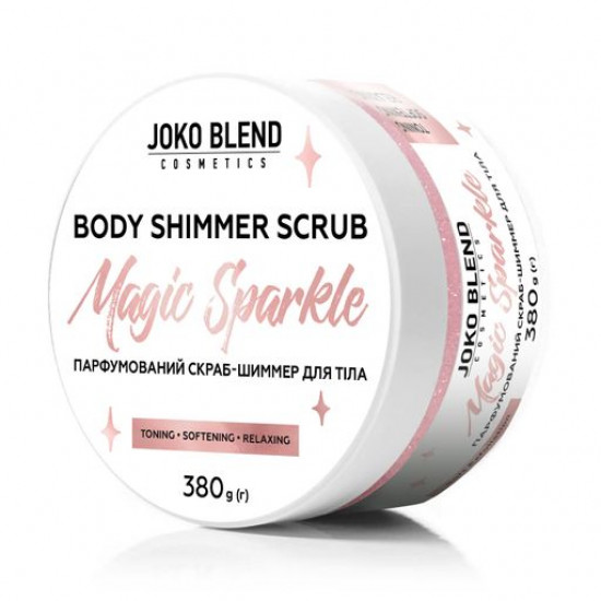 Парфюмированный cкраб-шиммер для тела Joko Blend Magic Sparkle Body Shimmer Scrub, 380 г
Парфюмированный cкраб-шиммер для тела Joko Blend Magic Sparkle Body Shimmer Scrub, 380 г