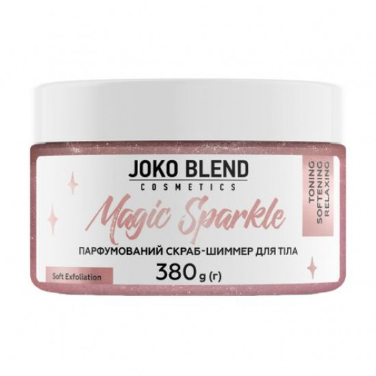 Парфюмированный cкраб-шиммер для тела Joko Blend Magic Sparkle Body Shimmer Scrub, 380 г
Парфюмированный cкраб-шиммер для тела Joko Blend Magic Sparkle Body Shimmer Scrub, 380 г