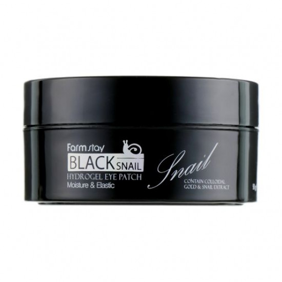 Патчі для шкіри навколо очей FarmStay Black Snail Hydrogel Eye Patch, 90 г, 60 шт Патчі для шкіри навколо очей FarmStay Black Snail Hydrogel Eye Patch, 90 г, 60 шт