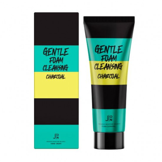 Пінка для вмивання J:ON Gentle Foam Cleansing Charcoal, 100 мл Пінка для вмивання J:ON Gentle Foam Cleansing Charcoal, 100 мл