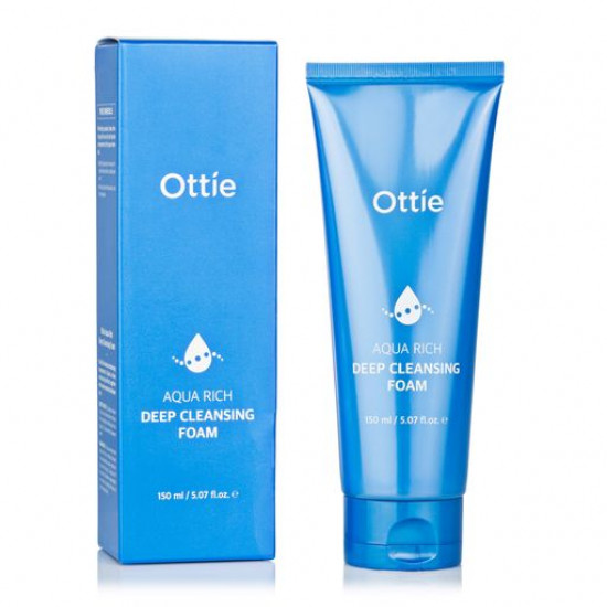 Пенка для умывания Ottie Aqua Rich Deep Cleansing Foam, 150 мл Пенка для умывания Ottie Aqua Rich Deep Cleansing Foam, 150 мл