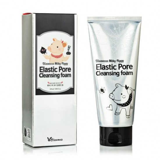 Пінка для вмивання та очищення пір Elizavecca Milky Piggy Elastic Pore Cleansing Foam, 120 мл Пінка для вмивання та очищення пір Elizavecca Milky Piggy Elastic Pore Cleansing Foam, 120 мл