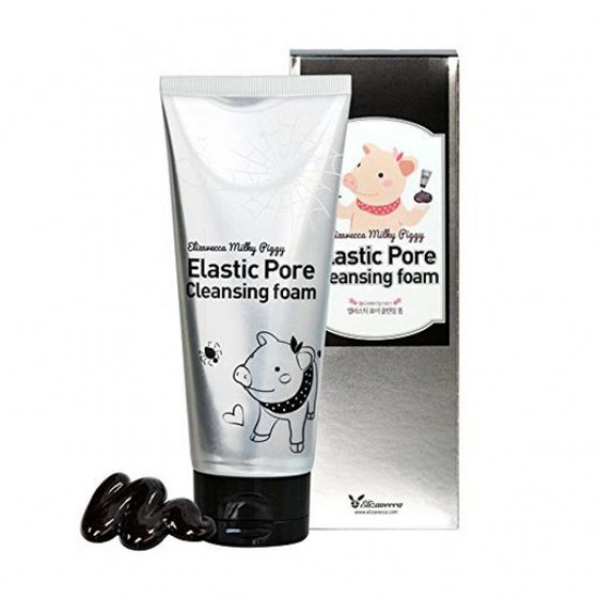 Пінка для вмивання та очищення пір Elizavecca Milky Piggy Elastic Pore Cleansing Foam, 120 мл Пінка для вмивання та очищення пір Elizavecca Milky Piggy Elastic Pore Cleansing Foam, 120 мл