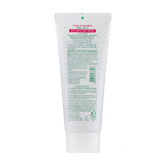 Skin for washing of the person Etude House AC Clean Up Cleansing Foam, 150 ml Skin for washing of the person Etude House AC Clean Up Cleansing Foam, 150 ml