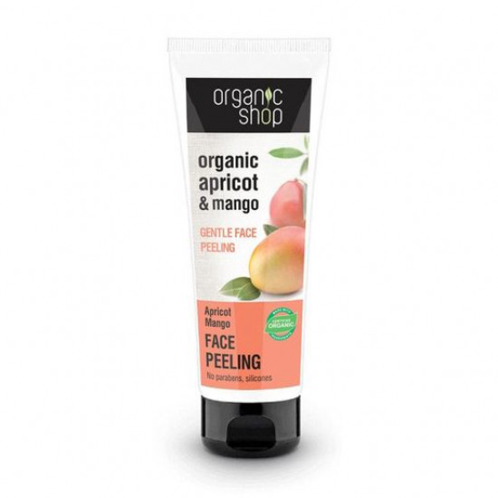 Пілінг для обличчя Organic Shop Mango Apricot Face Peeling Абрикосове манго, 75 мл Пілінг для обличчя Organic Shop Mango Apricot Face Peeling Абрикосове манго, 75 мл