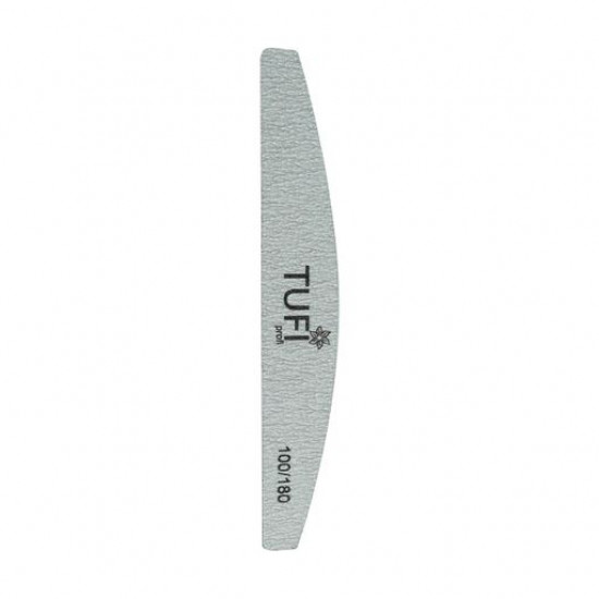 The file for nails of Tufi Profi Premium 100/180 grit the Semicircle, gray (0102952) The file for nails of Tufi Profi Premium 100/180 grit the Semicircle, gray (0102952)
