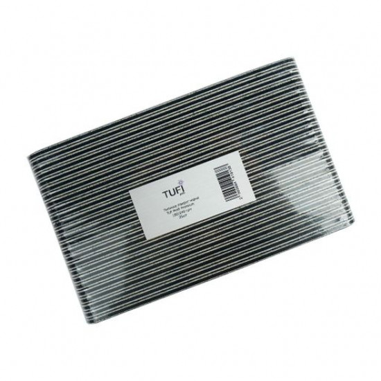 The file for nails of Tufi Profi Premium 180/240 grit a semicircle, black, 25 pieces (0122155) The file for nails of Tufi Profi Premium 180/240 grit a semicircle, black, 25 pieces (0122155)