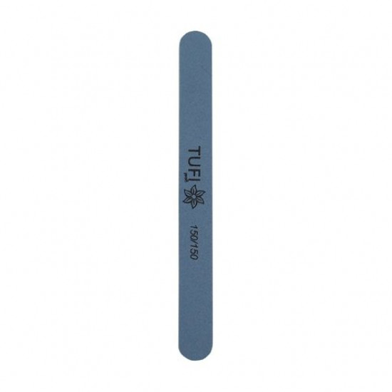 File for Tufi Profi nails on a plastic basis 150/150 straight line narrow blue File for Tufi Profi nails on a plastic basis 150/150 straight line narrow blue