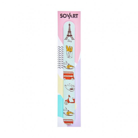 Nail file bilateral SOVART sand / manicure color Nail file bilateral SOVART sand / manicure color