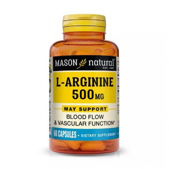 Пищевая добавка аминокислота в капсулах Mason Natural L-Arginine L-Аргинин 500 мг, 60 шт
Пищевая добавка аминокислота в капсулах Mason Natural L-Arginine L-Аргинин 500 мг, 60 шт
