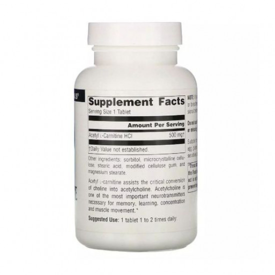 Пищевая добавка аминокислота в таблетках Source Naturals Acetyl L-Carnitine Ацетил L-Карнитин 500 мг, 120 шт
Пищевая добавка аминокислота в таблетках Source Naturals Acetyl L-Carnitine Ацетил L-Карнитин 500 мг, 120 шт